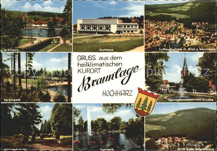 Braunlage Harz Kurhaus Springbrunnen Kirche Wurmberg