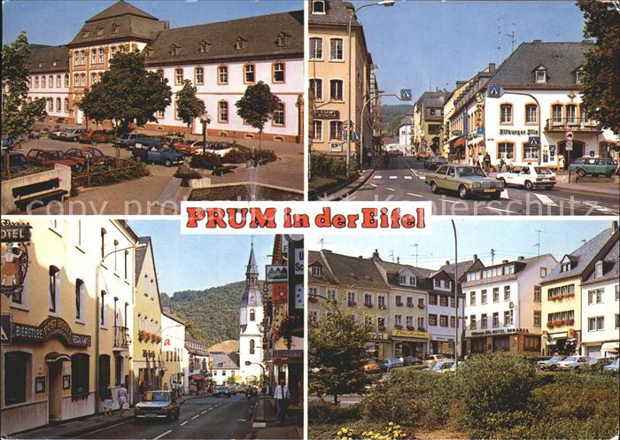 Pruem Eifel Stadtansichten Post-Hotel