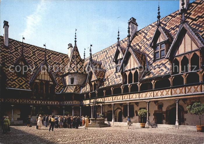 Beaune Cote d Or Burgund Schlosshof Hostel-Dieu