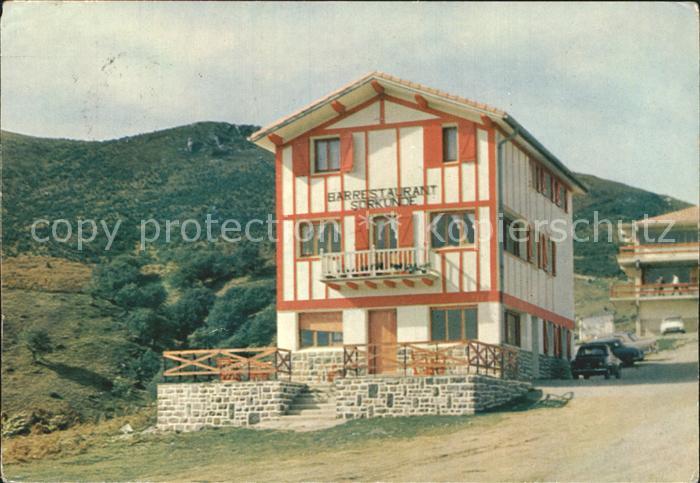 Urrugne Bar Restaurant Sorkunde Col d Ibardin