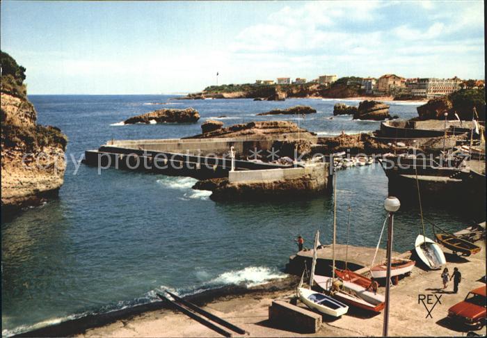 Biarritz Pyrenees Atlantiques Einfahrt Hafen
