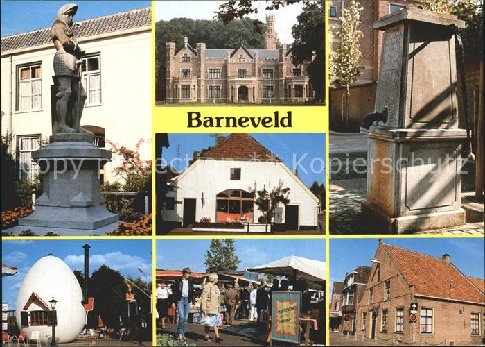 Barneveld Gelderland Brunne Statue Gebaeude