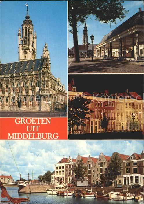 Middelburg Zeeland Hafen Gebaeude