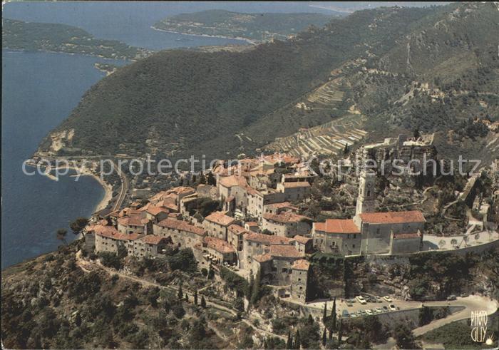 Eze 06 Fliegeraufnahme Cap-Ferrat Villefranche Mont-Boron Mont-Alban