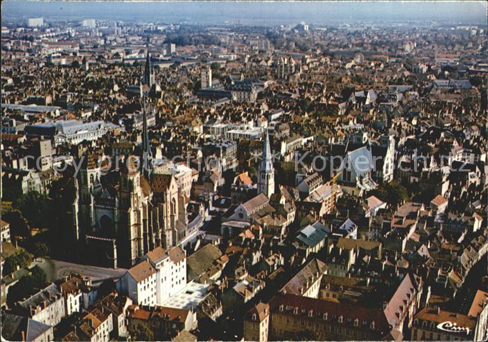 Dijon 21 Fliegeraufnahme Centre-ville Lycee Condorcet Eglise Saint-Benigne