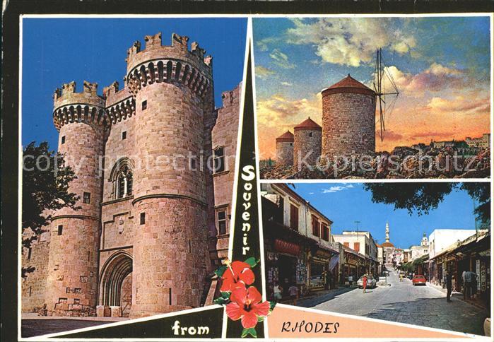 Rhodes Rhodos Greece Tuerme Festung