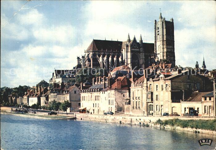 Auxerre Abside Cathedrale Bords Yonne