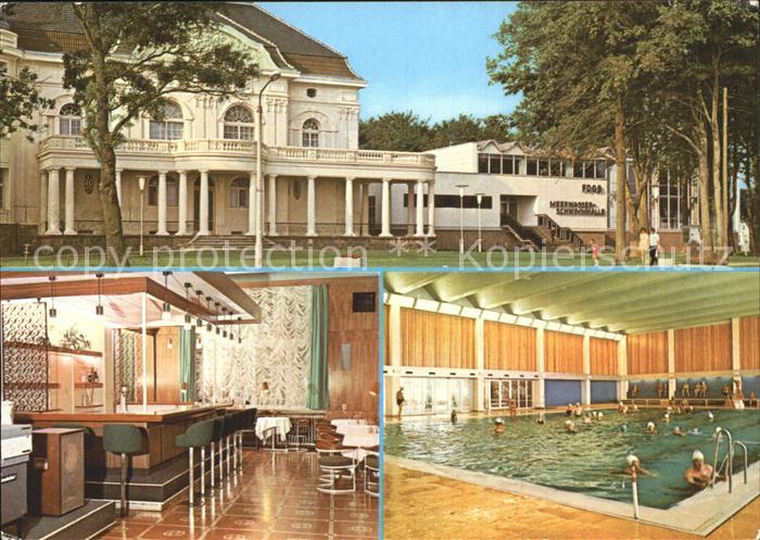 Kuehlungsborn Ostseebad Meerwasserschwimmhalle des FDGB Bar