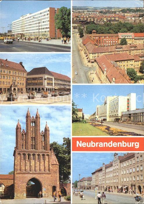 Neubrandenburg Rat des Bezirks Centrum Warenhaus Friedlaender Tor Hotel Vier Tor