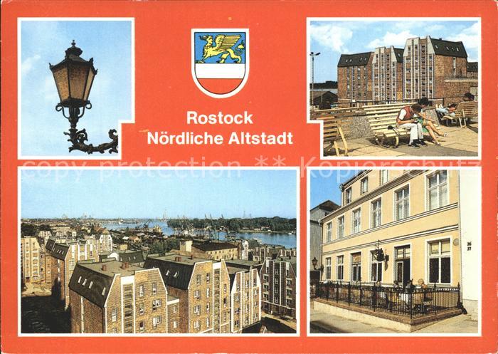 ROSTOCK  CITY Wokrenter Str Laterne Hermann Duncker Platz Fischerstr uebersicht