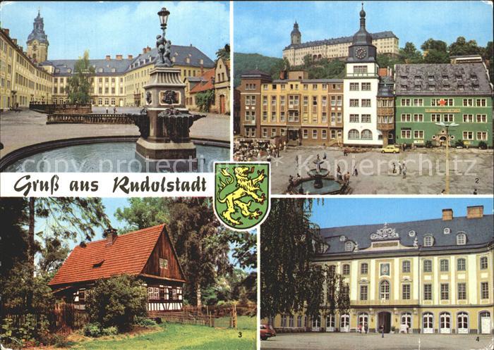 Rudolstadt Schloss Heidecksburg Marktplatz Volkskundemuseum Thueringer Bauernhae