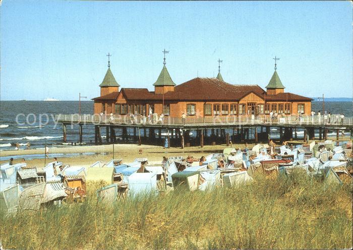 Ahlbeck Ostseebad Seebruecke Techn Denkmal Strand