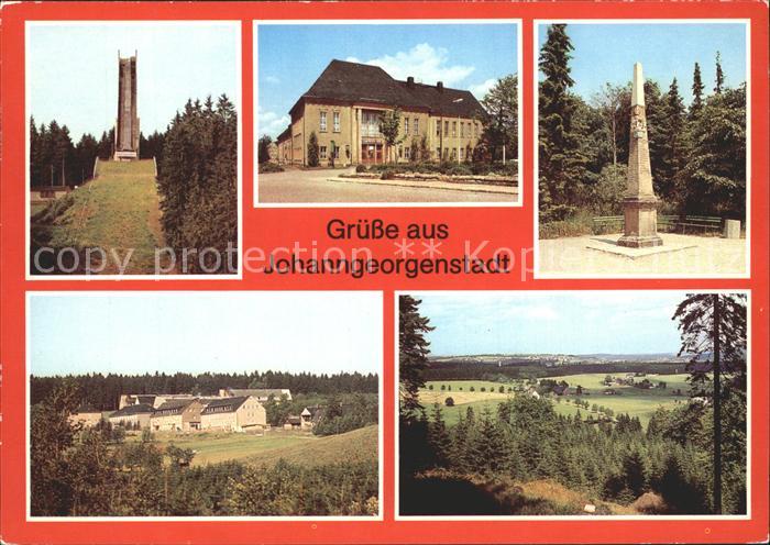 Johanngeorgenstadt Erzgebirgsschanze Kulturhaus Karl Marx Postmeilensaeule Ferie