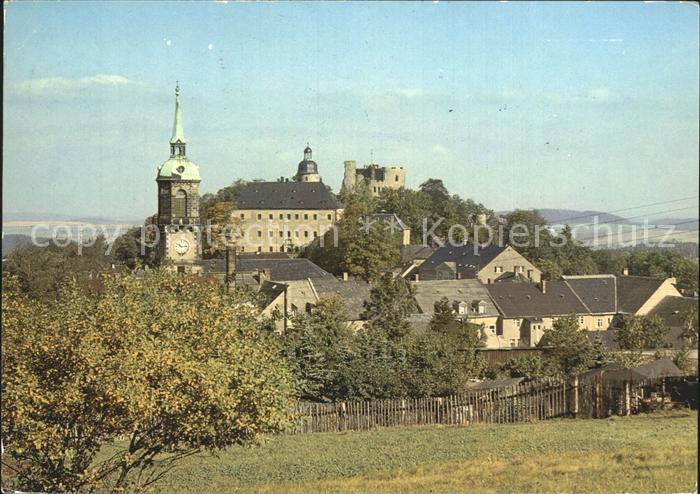Frauenstein Sachsen Schloss mit Burgruine