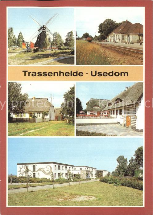 Trassenheide Usedom Muehle Bahnhof Altes Bauernhaus Waldhof Gaststaette Bettenha