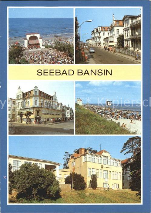 Bansin Ostseebad Konzertpavillon Karl Marx Str FDGB Heime Zur Ostsee und Seeschl
