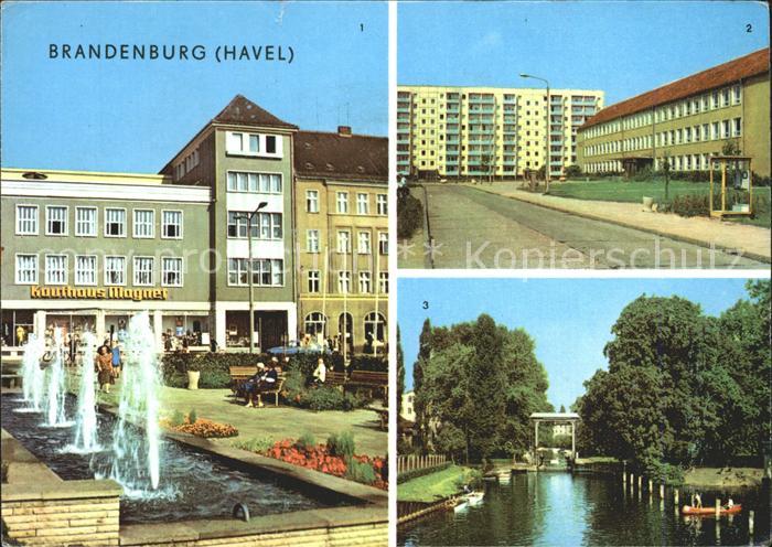 Brandenburg Havel Kaufhaus Magnet Bertolt Brecht Oberschule Stadtschleuse