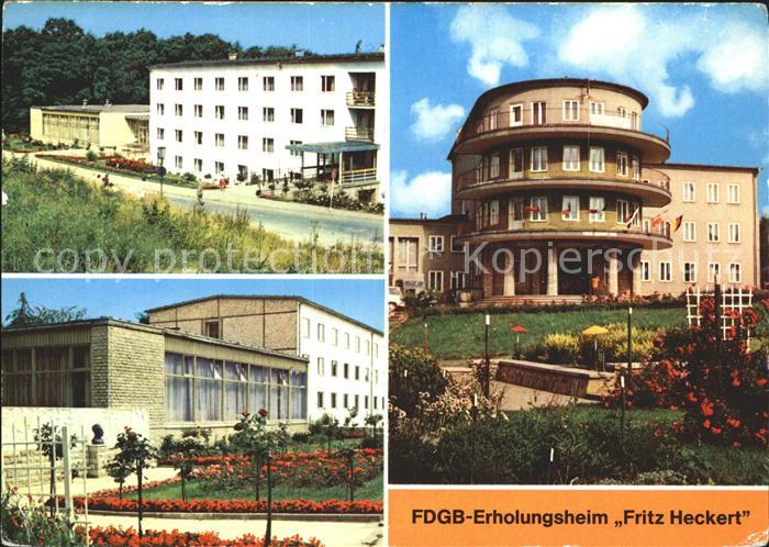 Gernrode Harz FDGB Erholungsheim Fritz Heckert