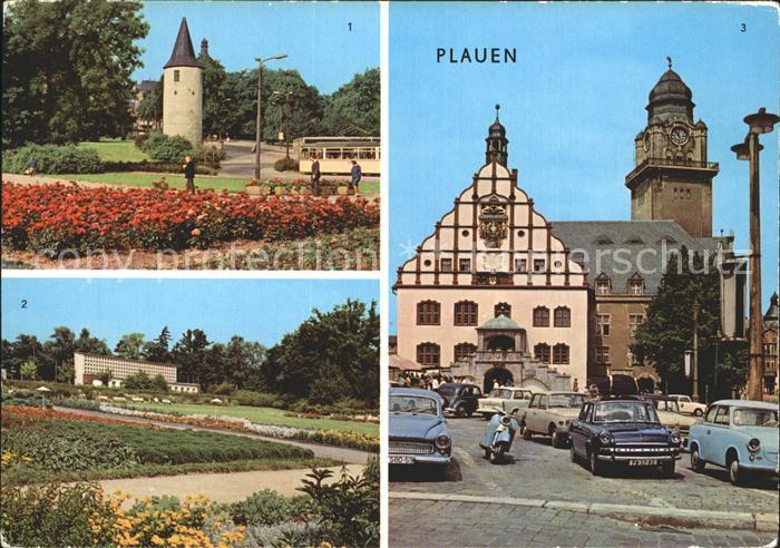 Plauen Vogtland Nonnenturm Parktheater Stadtpark Rathaus
