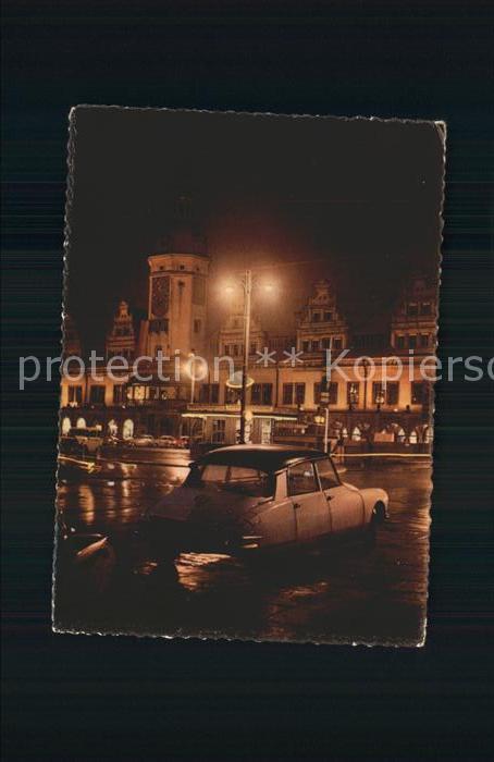 LEIPZIG Sachsen Markt bei Nacht