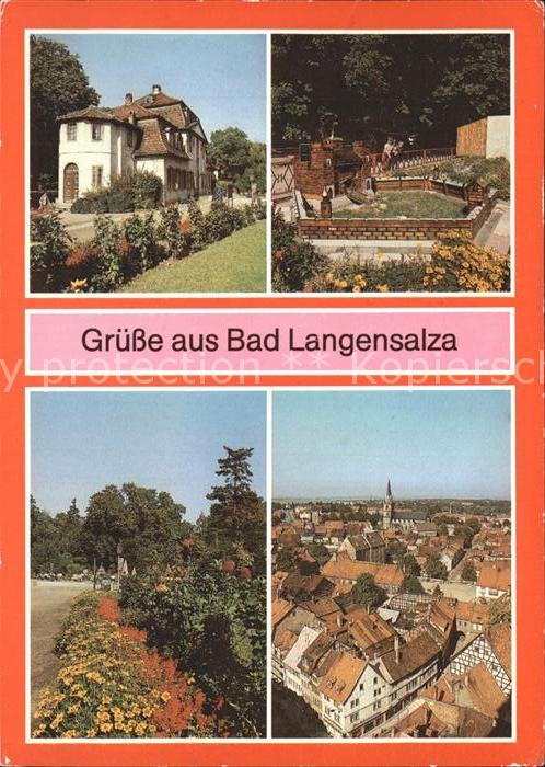 Bad Langensalza Klubhaus Kurverwaltung Tiergarten Kurpark Marktkirche