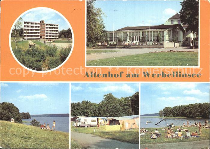 Altenhof Eberswalde FDGB Urlauberwohnheim FDGB Erholungsheim Strandpavillon Werb