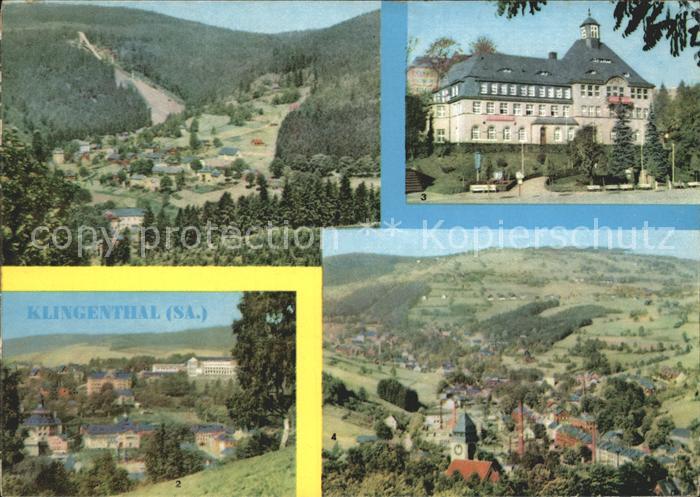 Klingenthal Vogtland Gr Aschbergschanze Klingenthal I Rathaus Klingenthal II mit