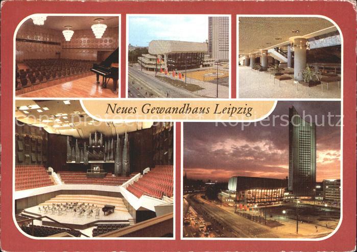LEIPZIG Sachsen Neues Gewandhaus Kleiner Saal Foyer Grosser Saal Hochhaus der Ka