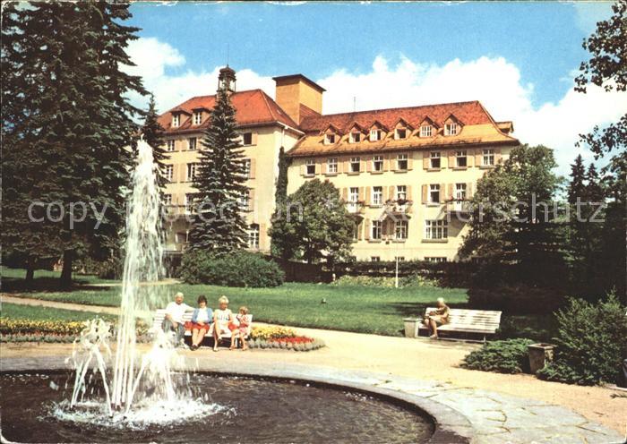 Bad Brambach Joliot Curie Haus Springbrunnen