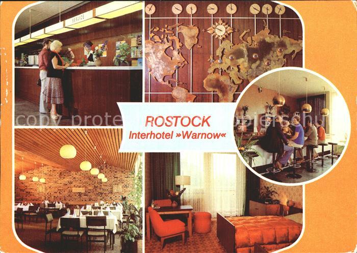 ROSTOCK  CITY Interhotel Warnow rezeption Speisesaal Zimmer Bar