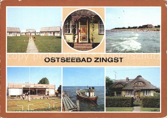 Zingst Ostseebad Bungalowdorf Bemalte Tuer Stoertebekerstr Strand Kaufhalle Fisc