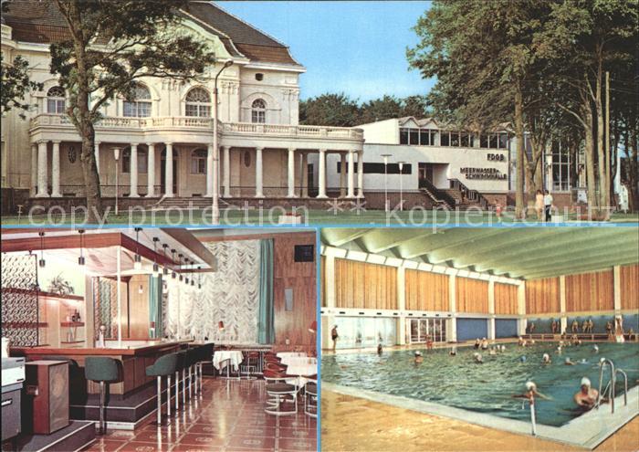 Kuehlungsborn Ostseebad Meerwasserschwimmbad Halle Bar