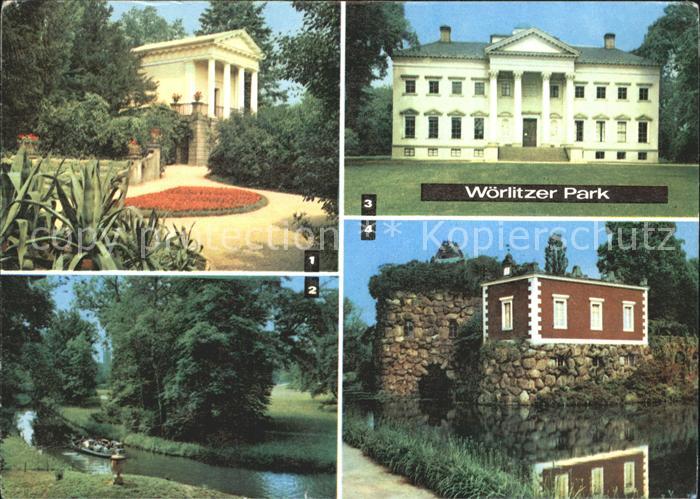 Woerlitz Woerlitzer Park Floratempel Goldene Urne Schlossmuseum Der Stein