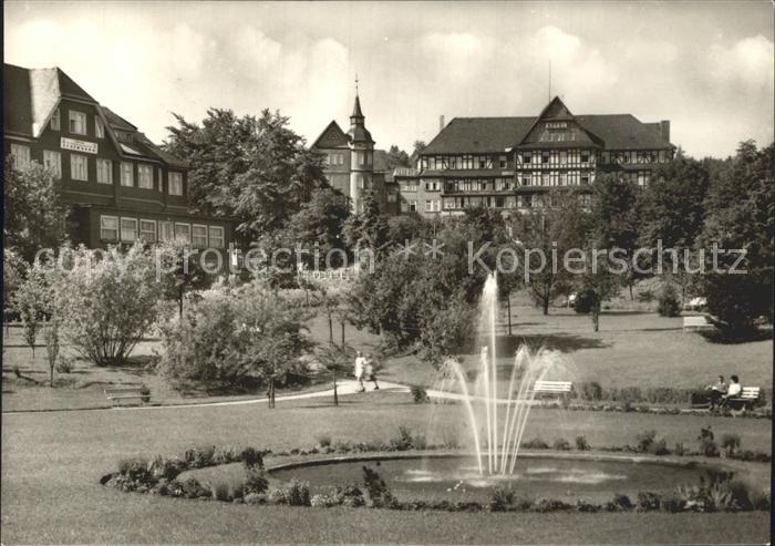 Oberhof Thueringen Ernst Thaelmann Haus Springbrunnen
