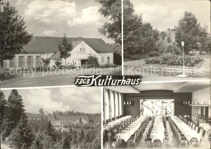 Schmiedefeld Rennsteig FDGB Kulturhaus Park Speisesaal