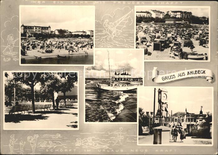 Ahlbeck Ostseebad Strandpartien Hotels Promenade Sturm