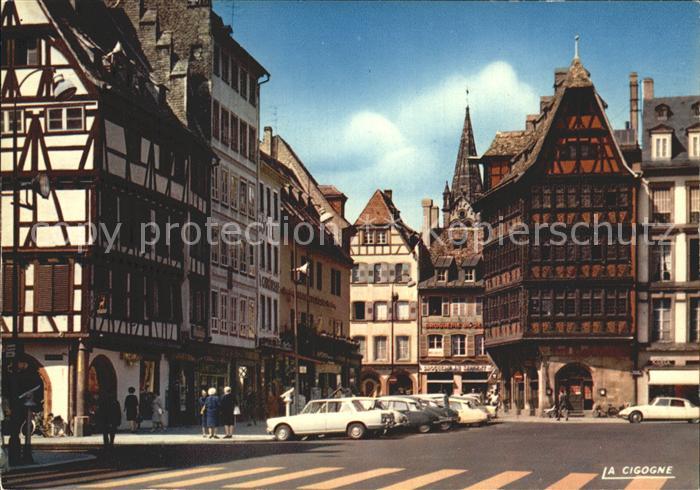 Strasbourg Alsace Muensterplatz Hirschapotheke Kammerzellhaus