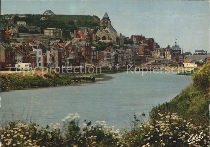 Le Treport La Bresle et l'eglise Saint Jacques