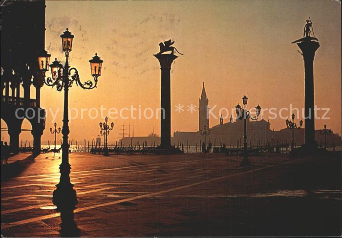 Venezia Venedig San Marco Platz Sonnenaufgang