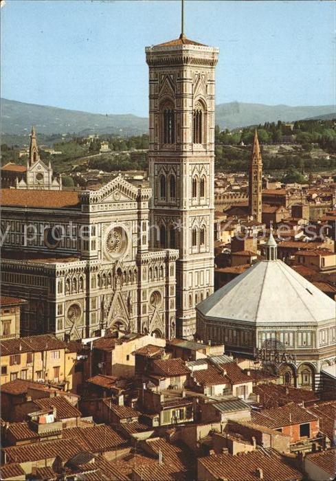 Firenze Florenz Der Dom und der Giotto Glockenturm