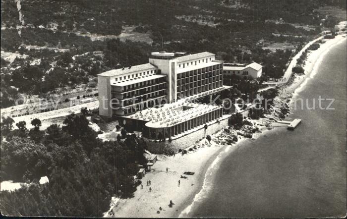 Makarska Dalmatien Fliegeraufnahme Strand