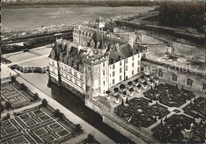 Villandry Fliegeraufnahme Le Chateau