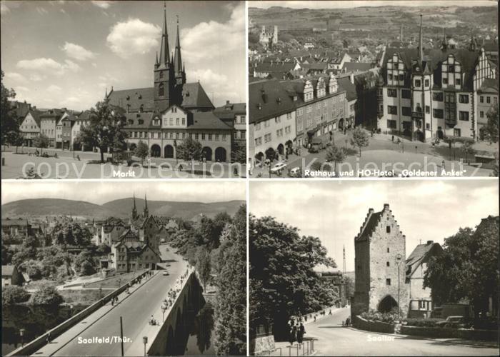 Saalfeld Saale Rathaus HO- Hotel Goldener Anker Markt