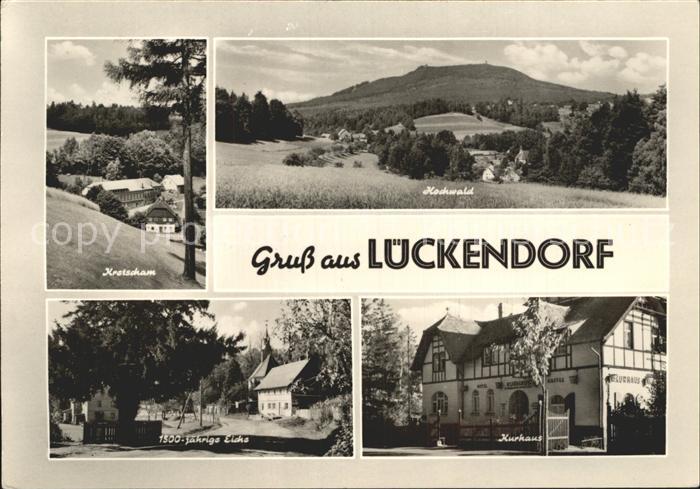 Lueckendorf Kurhaus 1500 jaehrige Eiche Hochwald