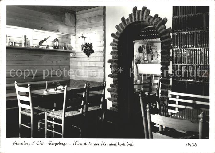 Altenberg Erzgebirge Weinstube der Kraeuterlikoerfabrik