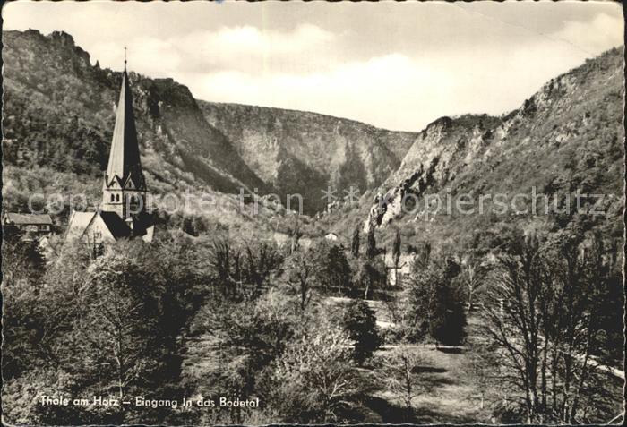 Thale Harz Eingang Bodetal