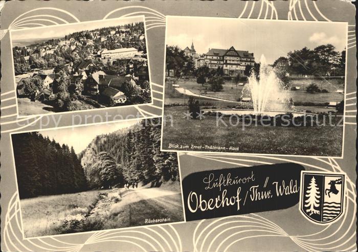 Oberhof Thueringen Raeuberstein Ernst Thaelmann- Haus