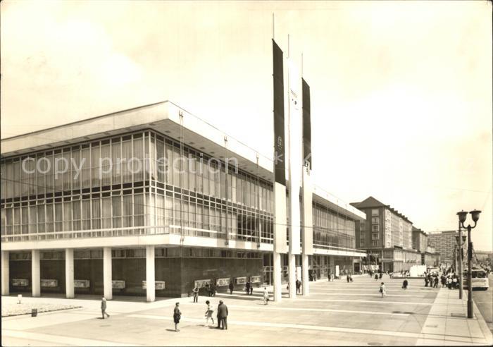 DRESDEN Elbe Kulturpalast Thaelmannstrasse