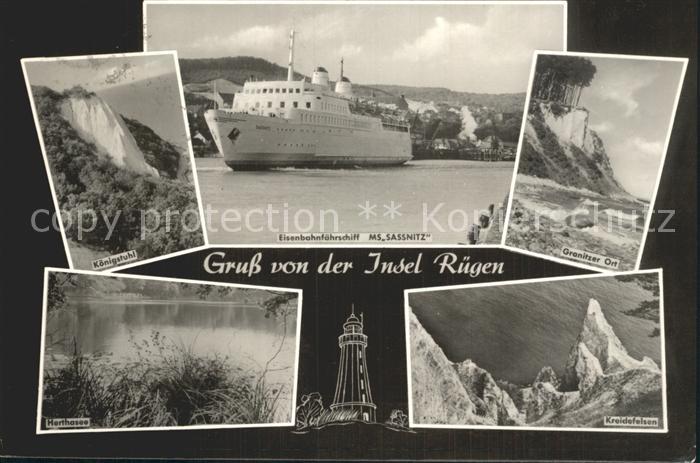 Ruegen Granitzer Ort Koenigstuhl Kreidefelsen