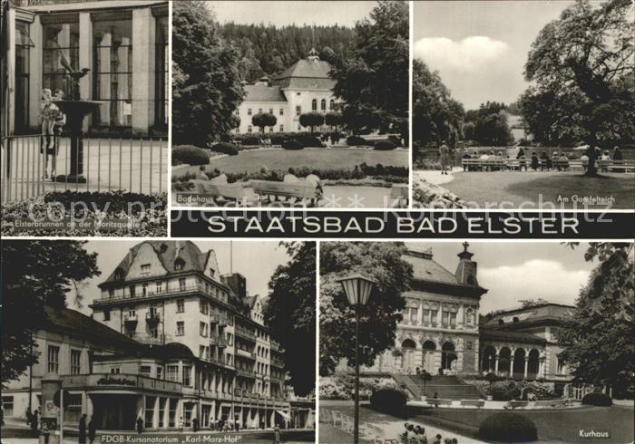 Bad Elster Staatsbad Badehaus Kurhaus Gondelteich